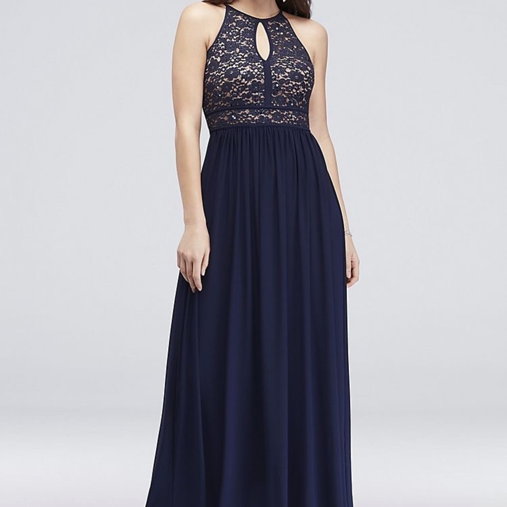 Navy blue prom dress